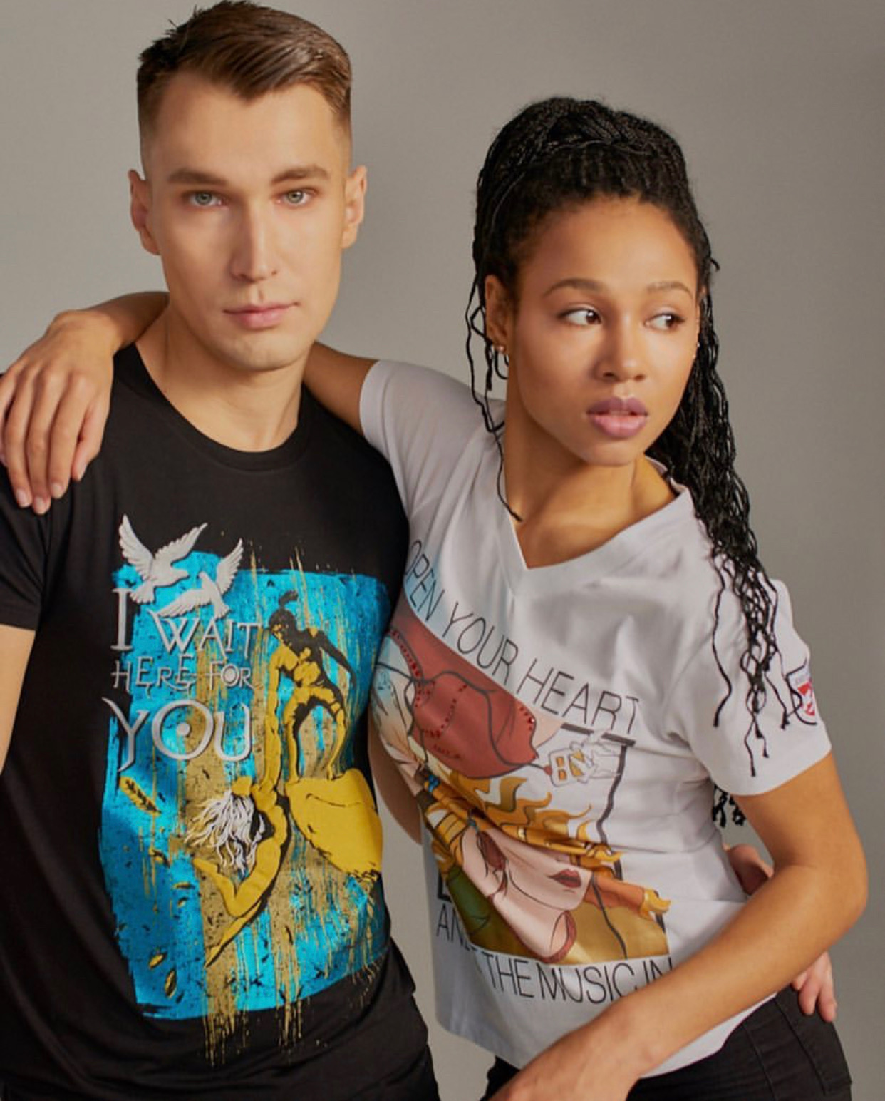 Fashion campaign with two models